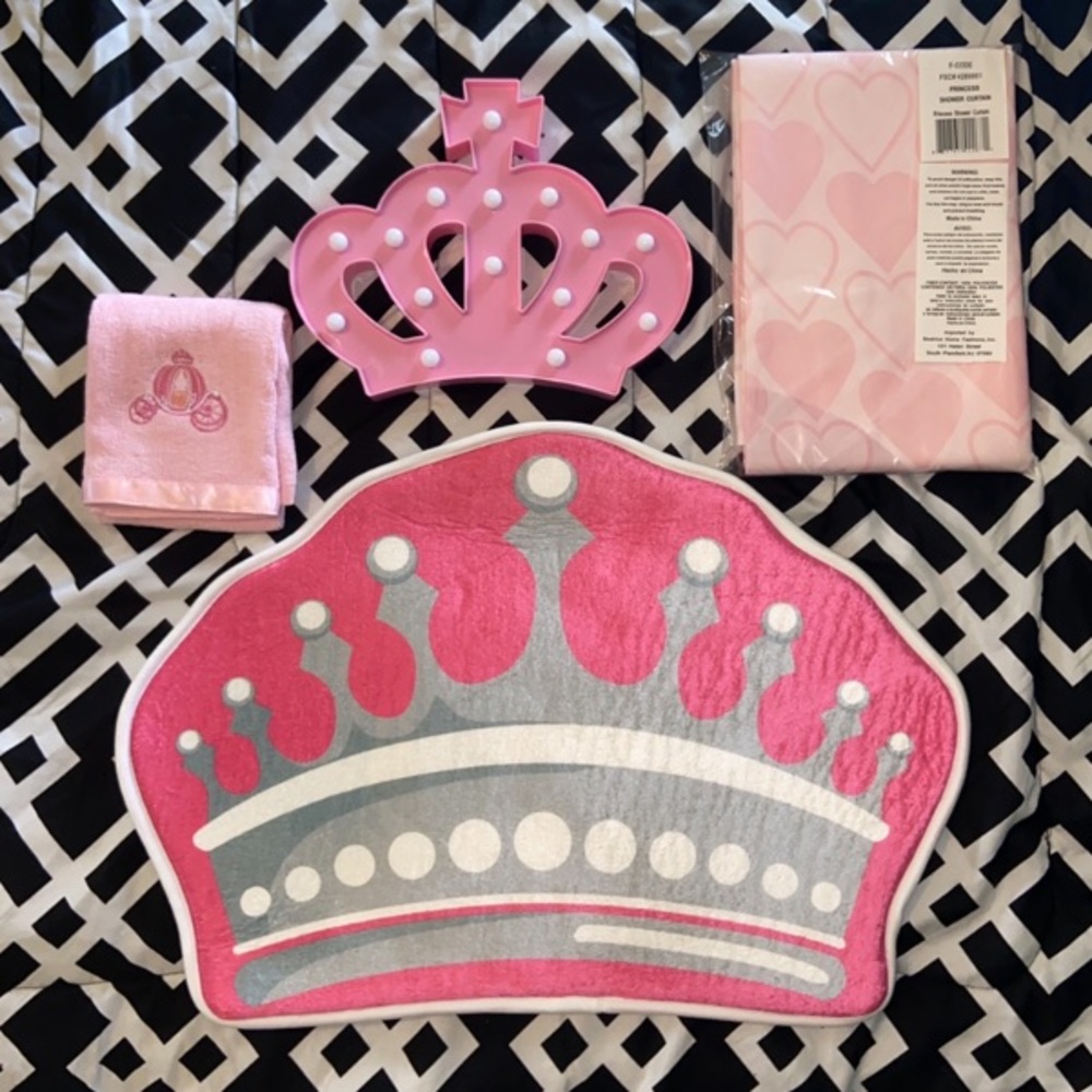 Pricess Bed and Bath Matching Bundle